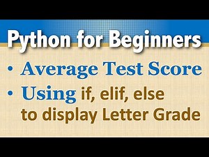 Python Conditionals added to AvgTestScore for Letter Grade
