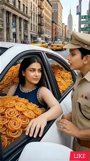 Pure Jalebi car se bahar gir gye #shorts #shortsfeed #trendingshorts #viral #police