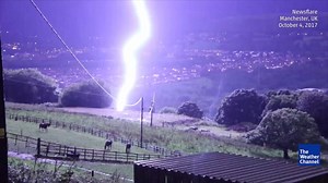 204K views · 7.3K reactions | Wait for it... This lightning strike lit up the entire landscape! | The Weather Channel | Facebook
