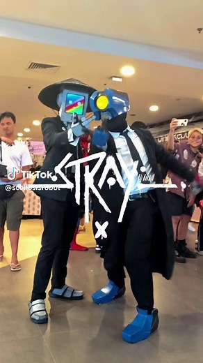 Biggest crossover of the century SeaMoon as Momo @the.skullmachine as V1 #momocosplay #stray #straycosplay #straygame #straycat #straymomo #cosplay #ultrakill #ultrakillgame #ultrakillmeme #ultrakillv1 #ultrakillcosplay #v1cosplay #newbloodinteractive #annapurnainteractive #game #indiegame #gaming #robot #robots #daftpunk #daftpunkcosplay #objecthead #tvheadcosplay #fyp #fypシ #cosplayph #cosplayer #cosplayersoftiktok #cosplayphilippines #buzzart #cats #videogames #xybca