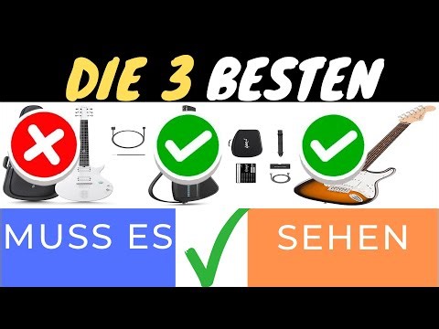 DIE BESTEN E-GITARREN 2025 🎸🔥 | TOP 3 VERGLEICH & EMPFEHLUNGEN!