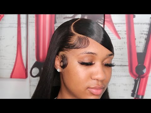 Very Detailed Side Part Swoop Frontal Wig Install Ft Isee Hair
