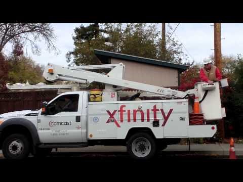 Comcast Hybrid Fiber Optic and Coax RF Cable TV & Internet Network