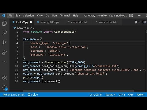 Configurar Equipos Cisco con Python Usando Netmiko