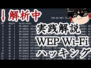 WEP Wi-Fiをハッキング！パスワードを解析！【WEP/WPA/WPA2】