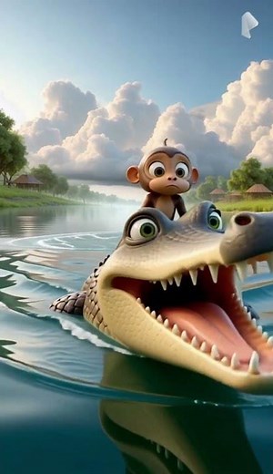 bandar aur magarmach ki kahani. bacho ke lia kahaniya. story for kids. #cartoon #animation #kids