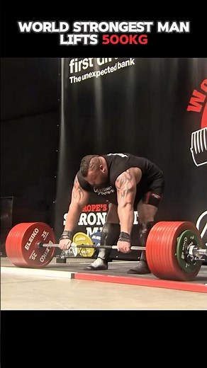 The First Man to Deadlift 500KG! 🏋️‍♂️#shorts
