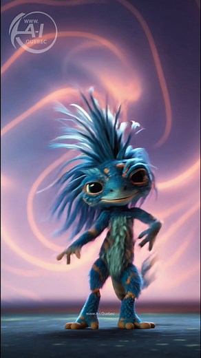 95K views · 4K reactions | Weird but adorable blue creature shows off its best dance moves. | A-i | Facebook