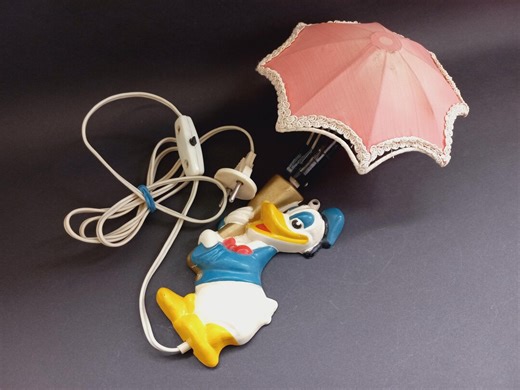 Soviet Vintage Wall Lamp Donald Duck, Night Light USSR, Rare Russian Room Decor - Etsy