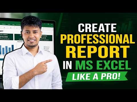 MS Excel Professional Report Tutorial Bangla | Create Advanced MS Excel Reports Like a Pro