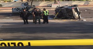 3 taken to hospital after 3 car crash