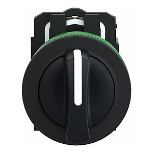 XB5FD53 - Selector switch flush mounted, plastic, black, Ø30, 3 positions, spring return to center, 2NO | Schneider Electric Indonesia