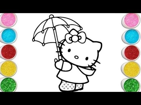 How to draw easy cute kitten 🐈drawing | painting & colouring for kids | draw step by step-child art