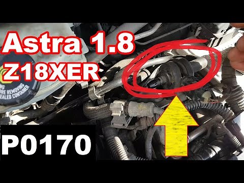 Vauxhall/Opel Astra H 1.8 running lean, P0170. Fault finding and repair.
