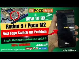 Poco M2 First Logo Switch Off Problem | Redmi Note 9 Logo Restart solution 2023 By GSM Doctor Abhi..