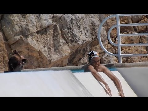 Michelle Rodriguez enjoying the pool with friends at Eden Roc hotel in Antibes