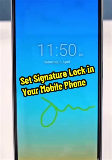 Set Signature Lock in Your Mobile Phone #andriod #mobile #signature #lock #app