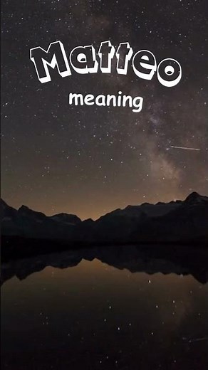 Mateo name meaning ❤️❤️