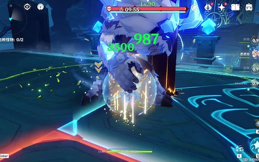 芭芭拉原绽放，但是是冰本