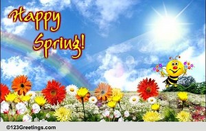 Cute Wishes On Spring.