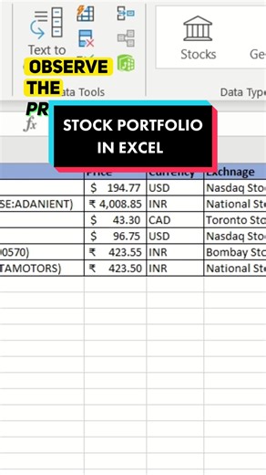How to get stock information in Excel? ✅Follow this one simple tip!👆🏻 📚Don’t forget to save this post! . . #excel #microsoft #finance #account #exceltips #exceltricks #microsoftexcel #msexceltutorial #tutorial #tiktok