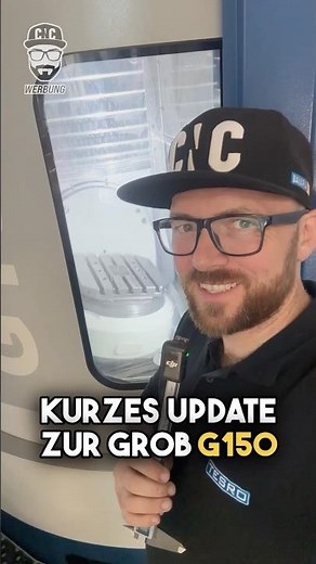 Short update on the Grob G150 - Robot programming and SolidCam #CNC #machining #grob #solidcam