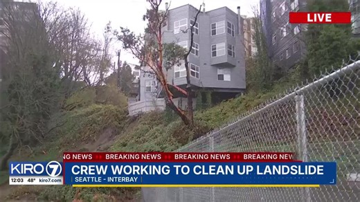 VIDEO: Landslide in Seattle's Interbay neighborhood