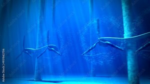 Animation Of Underwater Tidal Dual Turbines Working Clean Energy Loopable Tidal Stream Energy Tidal Energy Or Tidal Power Is Energy Contained In Naturally Occurring Tidal Currents Which Can Be Extract