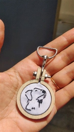 Vibha Ramesh | "Until one has loved an animal, a part of one's soul remains unawakened”. Hand Embroidered Pet keychains 🐾💚 . #keychains #custommade... | Instagram