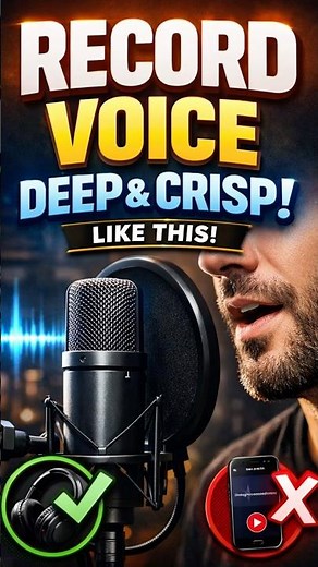 Record Deep & Crisp Voice Like a Pro 🎙️