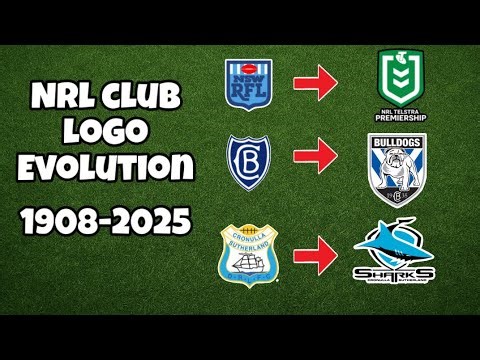 NRL CLUB LOGO EVOLUTION (1908-2025)