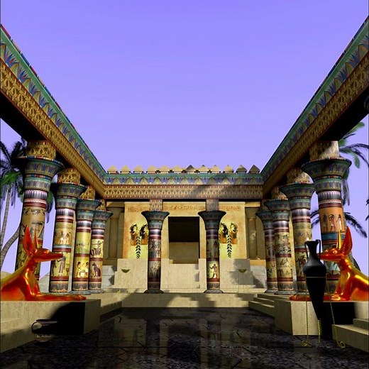 Egyptian palace - 3D reconstruction