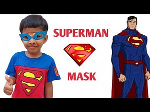 How to make Superman Mask using Paper Plates | DIY Superhero Mask and Gadgets | YFA
