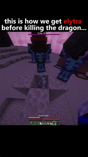 This is how we get elytra before killing the dragon...#minecraft