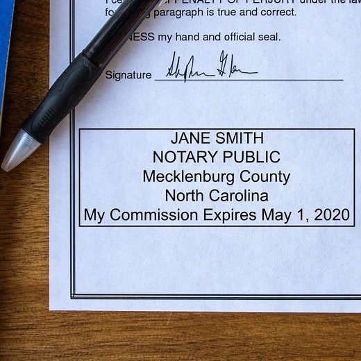 Self-Inking North Carolina Notary Stamp