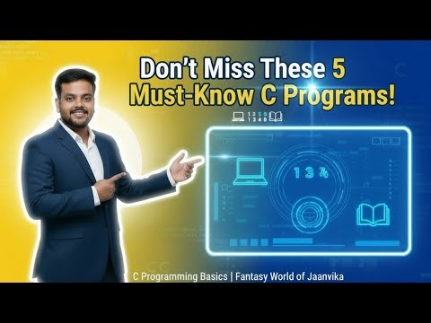 👉 Don’t Miss These 5 Must-Know C Programs!#cprogramming#programmingbasics#