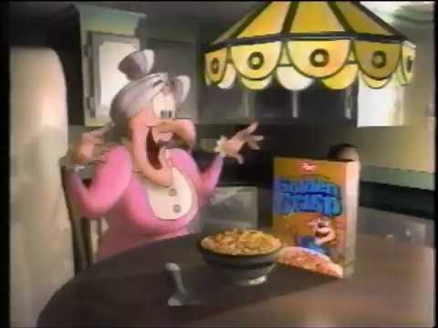 Post Golden Crisp Cereal Commerical (1995) Sugar Bear Granny Security Christmas Ornament