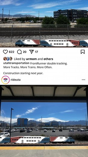 Utah Department of Transportation (UDOT) on Instagram: "Learn more at frontrunner2x.utah.gov."