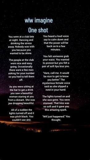 one shot only😌 #imagineforyoupage #writersoftiktok #wlw #wlwtiktok #gay #fyp #lgbt #4u #womenlovingwomen #viral #yn #foryoupage #imaginestories #imaginescenarios #gxgstories #wattpad #fy #gxg #saphic #romance #wattpadforyou #wlwcouple #gxgcouple #4upage #lesbiansoftiktok #wlwcouple #sexy #spicy #hn #yn #oneshot #wlwoneshot #gxgwattpad #wlwlesbian