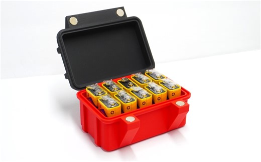 9V Battery Magnetic Storage Box, Holds 10 Batteries, Magnetic Closure - Etsy