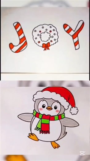 Christmas drawing 😻#easystepbystep #drawingtutorial #subscribemychannel