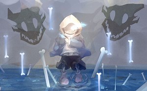 【UNDERTALE】糟糕时光（bad time）模拟器，无伤过sans！QAQ