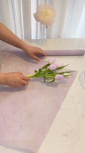153K views · 1.2K reactions | Wrapping up these gorgeous tulips with love!  ✨ #bouquetwrapping #bouquetofflowers #makingbouquets #bouquetwrap | FloralSupplies.com | Facebook