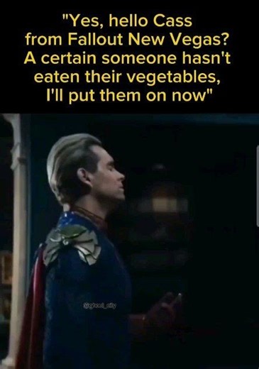 Fallout Page on Instagram: "Do you like vegetables [] [] [] [] [] [] [] #fallout #fallout3 #fallout4 #falloutnewvegas #falloutnv #newvegas #falloutmemes #fallout2 #fallout76 #memes #Bethesda #falloutshow #falloutprime #falloutamazon #falloutonprime #vaultec #raiders #caps #gaming #videogames #gamingmemes #obsidian #NCR"