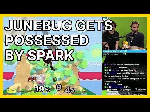 Junebug gets possessed by Spark (ZainNaghmi) | Smash Melee Highlights