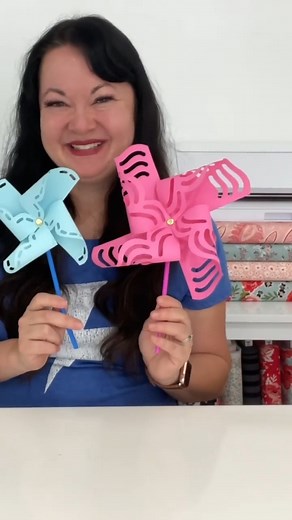Creating paper pinwheels is a breeze with these simple steps! Unleash your creativity and give it a whirl! #DIYCrafts #CreativeVibes #DesignSuite #Sewist #Quilting #DIYDecor #DIYCrafter #SurfacePatternDesigner #SilhouetteCameo #CricutExplore #Designer #Crafter #fabricdesigners | Carina Gardner | Facebook