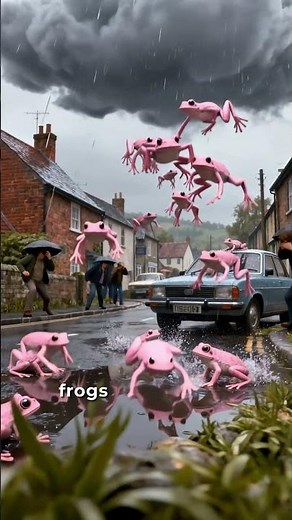 Pink Frogs Rained From the Sky in England 🌧️🐸