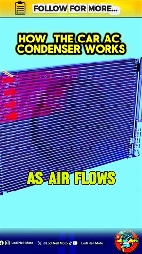 13K views · 132 reactions | How does the car AC Condenser work #cartipsandtricks #MechanicTips #educationalcontent #cartrivia #cartips #lodineilmoto #mechanicalengineering #catalyticconverter #mechanic #cars #automotiverepair #automechanic #automobile @topfans | Lodi Neil Moto | Facebook