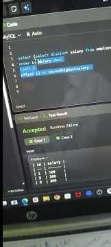 Distinct Second Highest Salary SQL | 90% Candidates Fail This