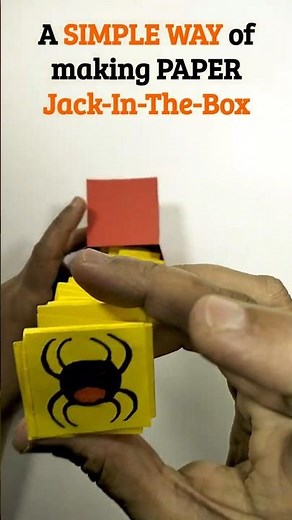 A SIMPLE WAY of making a Jack-in-the-box #papercrafts